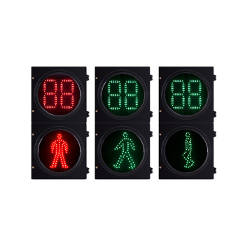 Zgsm Top Quality 300mm Pedestrian Traffic Light with LED Countdown Timer